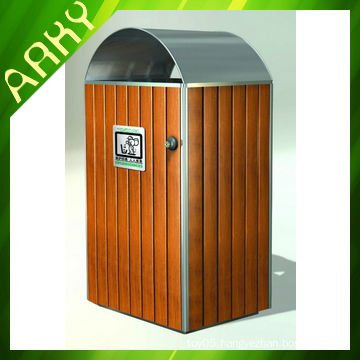 Garden Wooden Waste Bin